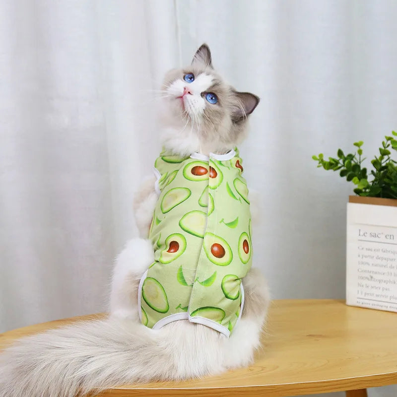 Cat Surgery Recovery Suit for Female Cats Spay Surgery, Breathable Anti-Licking Kitten Onesie Pet After Surgery Wear Fast Shippi