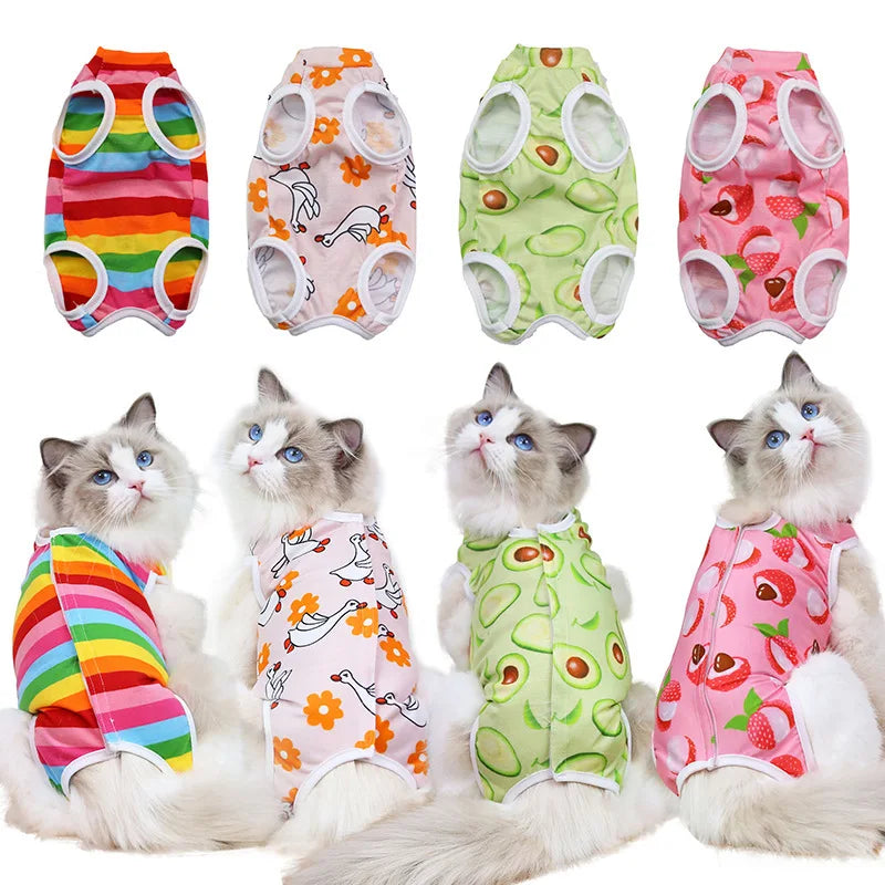 Cat Surgery Recovery Suit for Female Cats Spay Surgery, Breathable Anti-Licking Kitten Onesie Pet After Surgery Wear Fast Shippi