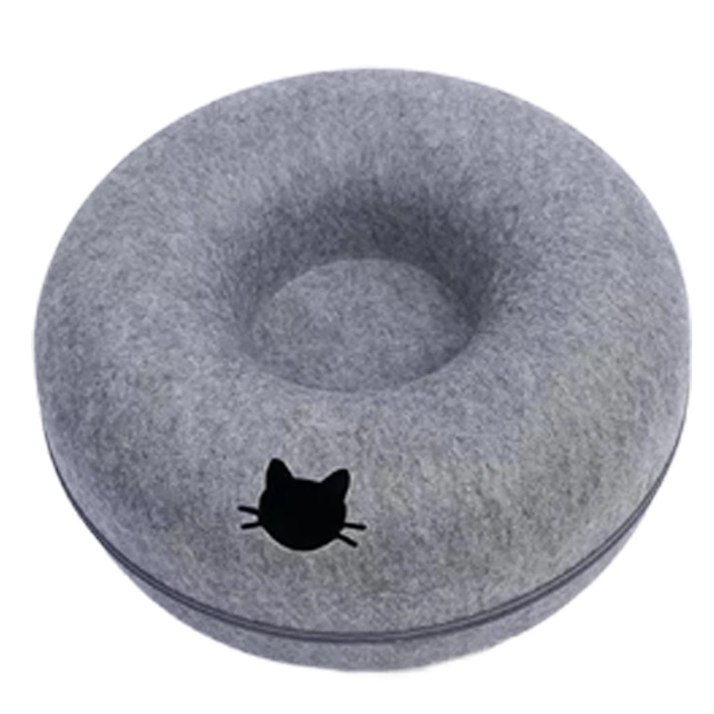 MeowMoon - Interactive Round Small Cat Donut Sleeping Pet Toy