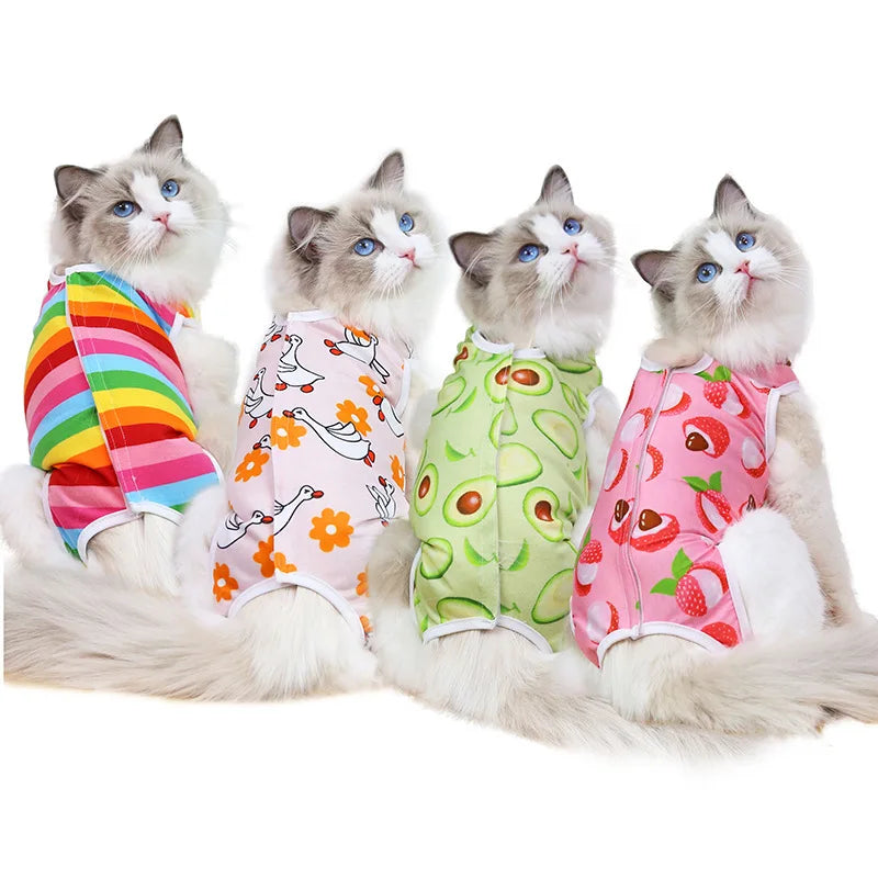 Cat Surgery Recovery Suit for Female Cats Spay Surgery, Breathable Anti-Licking Kitten Onesie Pet After Surgery Wear Fast Shippi